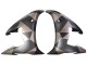 2005 Yamaha YZF 600 R6 Motorcycle Fairings - Matte Black Grey Geometric