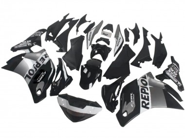 2011-2015 Honda CBR250RR Motorcycle Fairings - Silver White Glossy Black Repsol