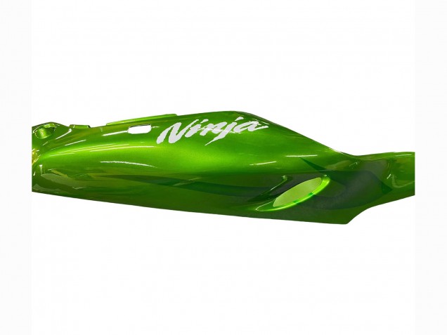 2000-2001 Kawasaki ZX9R Motorcycle Fairings - Green Flame