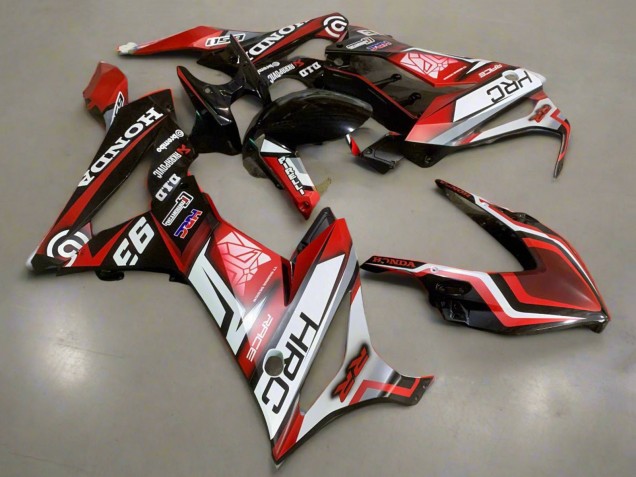 2019-2020 Honda CBR650R Motorcycle Fairings - White Red Glossy Black HRC
