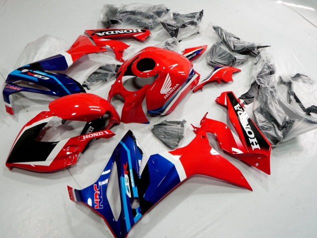 2019-2020 Honda CBR650R Motorcycle Fairings - Red White Blue Glossy Black HRC