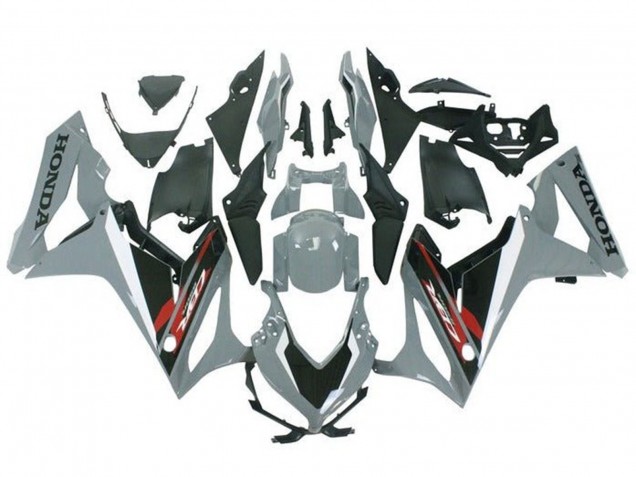 2021-2023 Honda CBR650R Motorcycle Fairings - Nardo Grey Glossy Black Red