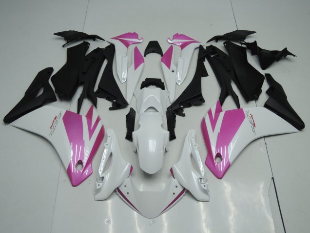 2002-2006 Honda CBR125R Motorcycle Fairings - White Pink Matte Black