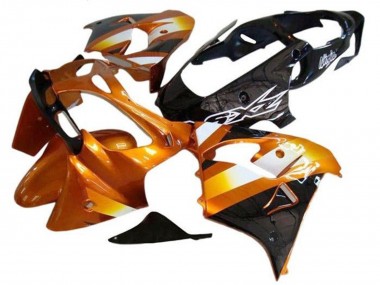 2002-2003 Kawasaki ZX9R Motorcycle Fairings - Orange Black White