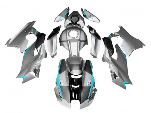 2021-2025 Kawasaki ZX10R Motorcycle Fairings - Silver Grey Black Blue
