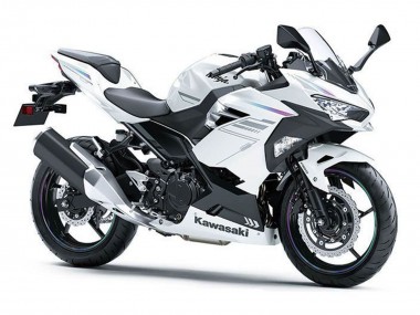 2018-2024 Kawasaki Ninja 400 Motorcycle Fairings - Pearl White Blizzard