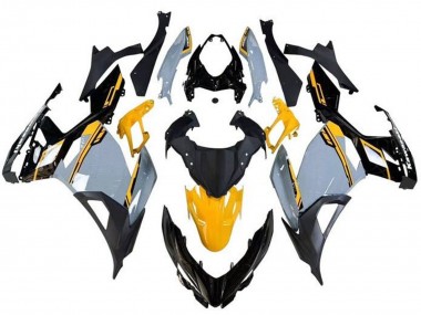 2018-2024 Kawasaki Ninja 400 Motorcycle Fairings - Nardo Grey Orange Black