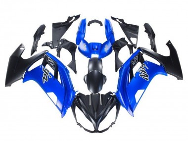 2012-2016 Kawasaki Ninja 650 EX650 Motorcycle Fairings - Blue Matte Black
