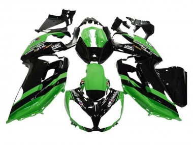 2012-2016 Kawasaki Ninja 650 EX650 Motorcycle Fairings - Green Black Stripe