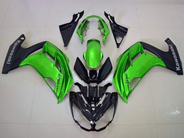 2012-2016 Kawasaki Ninja 650 EX650 Motorcycle Fairings - Green Matte Black