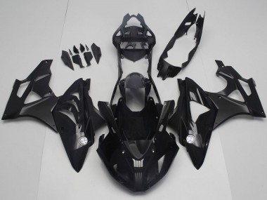 2017-2018 BMW S1000RR Motorcycle Fairings - Glossy Black Matte Black
