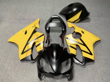 2001-2003 Honda CBR600 F4i Motorcycle Fairings - Yellow Matte Black