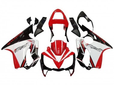 2001-2003 Honda CBR600 F4i Motorcycle Fairings - White Red Glossy Black