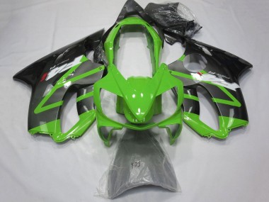 2004-2007 Honda CBR600 F4i Motorcycle Fairings - Green Grey Glossy Black