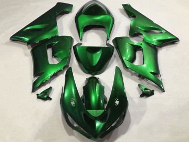 2005-2006 Kawasaki ZX6R Motorcycle Fairings - Candy Green