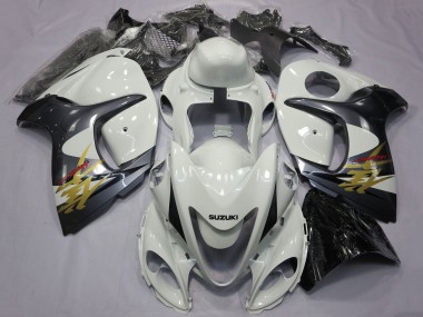 2008-2020 White Grey Gold Black Suzuki GSXR 1300 Hayabusa Motorcycle Fairings