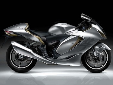 2021-2025 Silver Suzuki GSXR 1300 Hayabusa Motorcycle Fairings