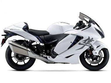 2021-2025 White Suzuki GSXR 1300 Hayabusa Motorcycle Fairings