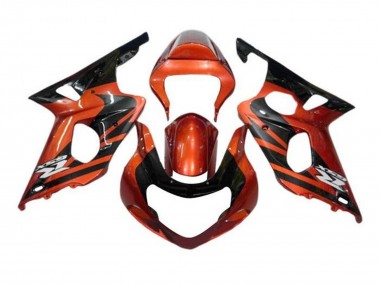 2000-2002 Suzuki GSXR1000 Motorcycle Fairings - Orange Black