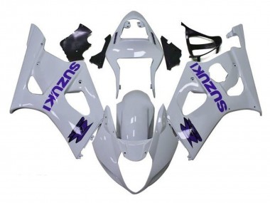 2003-2004 Suzuki GSXR 1000 Motorcycle Fairings - White Purple