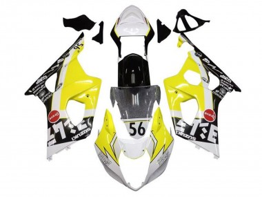 2003-2004 Suzuki GSXR 1000 Motorcycle Fairings - Yellow White Black
