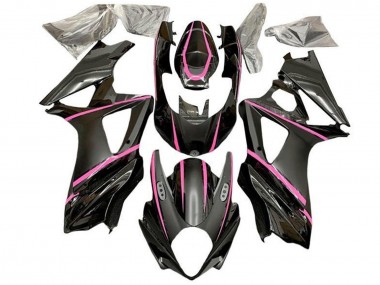 2005-2006 Suzuki GSXR 1000 Motorcycle Fairings - Glossy Black Matte Black Pink