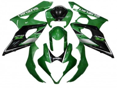 2005-2006 Suzuki GSXR 1000 Motorcycle Fairings - Green Black Silver