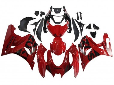2017-2024 Suzuki GSXR1000 Motorcycle Fairings - Red Black Silver
