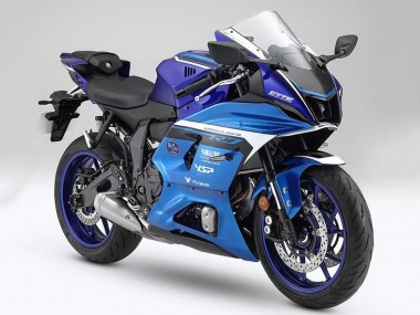 2021-2024 Yamaha YZF R7 Motorcycle Fairings - Matte Blue Matte Light Blue