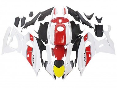 2021-2024 Yamaha YZF R7 Motorcycle Fairings - White Yellow Red Stripe