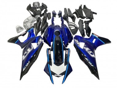 2021-2024 Yamaha YZF R7 Motorcycle Fairings - Blue Black Light Blue