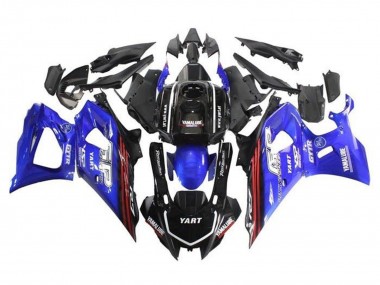 2021-2024 Yamaha YZF R7 Motorcycle Fairings - Black Blue Red Stripe