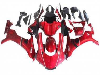 2015-2019 Yamaha YZF 1000 R1 Motorcycle Fairing - Red Black White Stripe