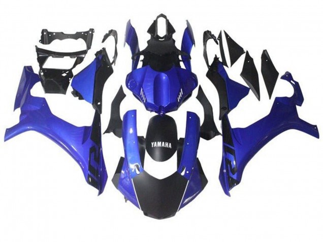 2015-2019 Yamaha YZF 1000 R1 Motorcycle Fairing - Blue Matte Black