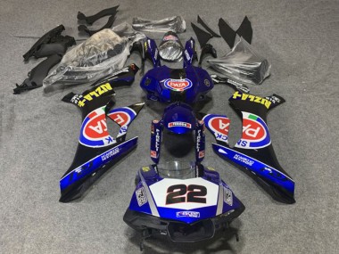 2020-2025 Yamaha YZF 1000 R1 Motorcycle Fairings - Blue White Black Red Pata