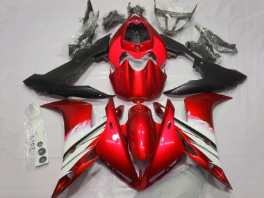 2004-2006 Yamaha YZF 1000 R1 Motorcycle Fairings - Red White Matte Black