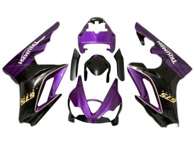 2009-2012 Triumph Daytona 675 Triple Motorcycle Fairings - Purple Gold Glossy Black