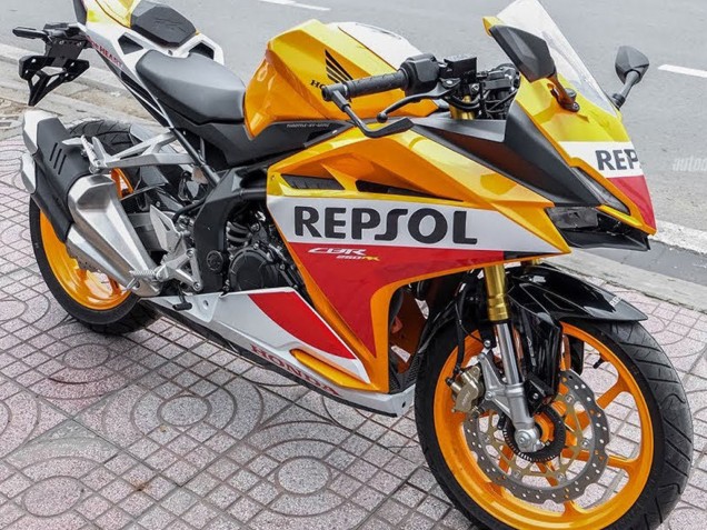 2017-2022 Honda CBR250RR Motorcycle Fairings - Yellow White Red Repsol