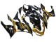 2018-2024 Kawasaki EX400 Motorcycle Fairings - Gold Glossy Black