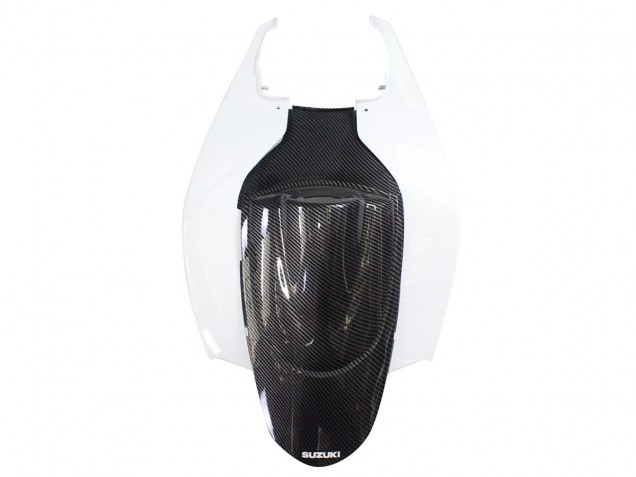 2006-2007 Suzuki GSXR 600/750 Motorcycle Fairings - Black White Carbon Fiber Style