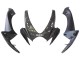 2006-2007 Suzuki GSXR 600/750 Motorcycle Fairings - Black White Carbon Fiber Style