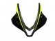 2007-2008 Honda CBR600RR Motorcycle Fairings - Glossy Black High Viz Yellow