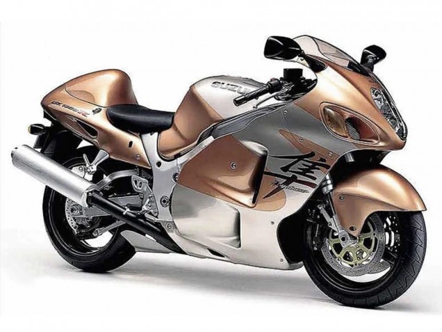1996-2007 Suzuki GSXR 1300 Hayabusa Motorcycle Fairings - Light Brown Silver