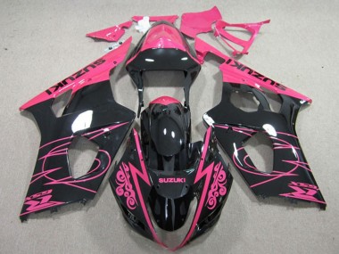 2003-2004 Suzuki GSXR 1000 Motorcycle Fairings - Pink Black