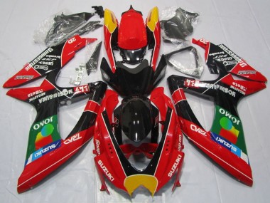 2008-2010 Suzuki GSXR 600 Motorcycle Fairings - Red Orange Blue Green Black JOMO