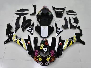 2015-2019 Yamaha YZF R1 Motorcycle Fairings - Black White Yellow Pink Shark